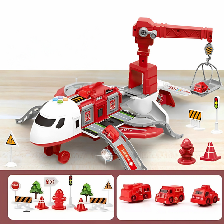 Transformable Airplane Playset Accessories Fun Playtime