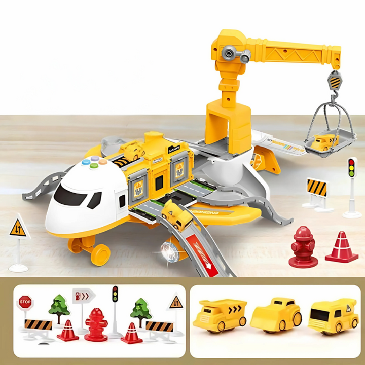 Transformable Airplane Playset Accessories Fun Playtime