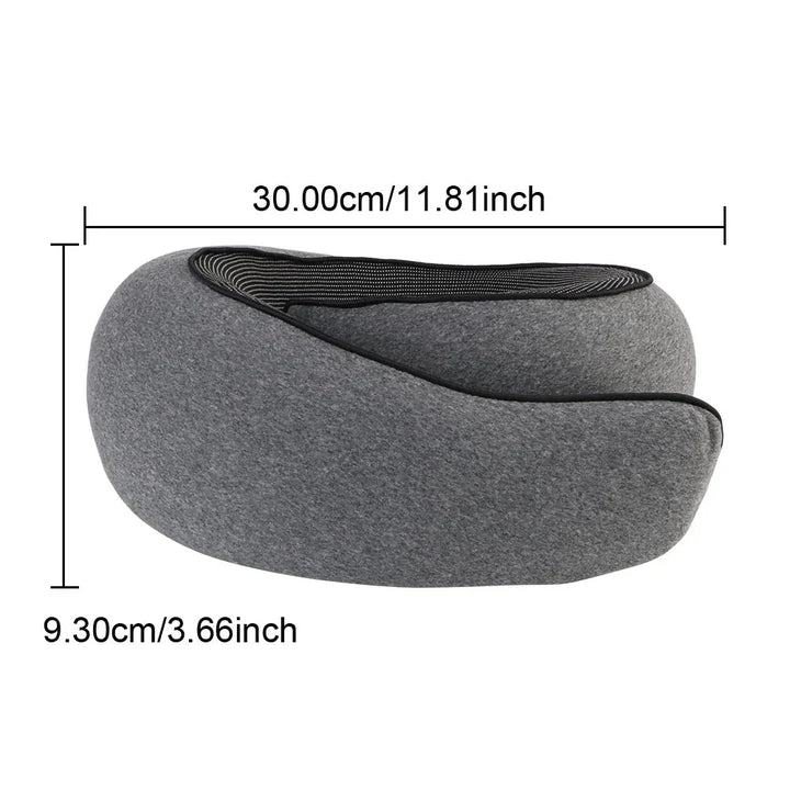 Travel Neck Pillow Memory Foam U-Shaped Neck Roll