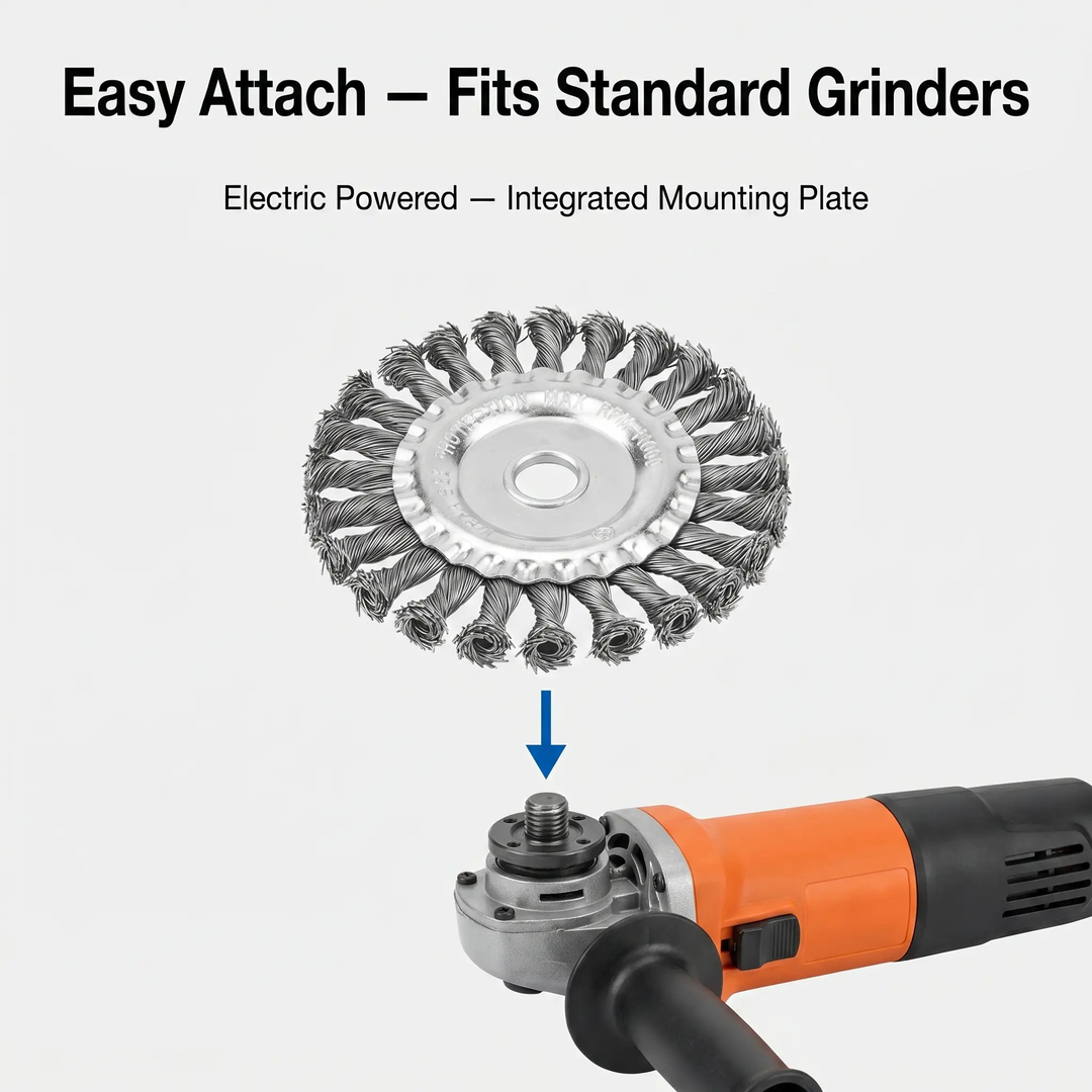 Trimmer Attachment Weed Removal Durable Carbon Steel Design