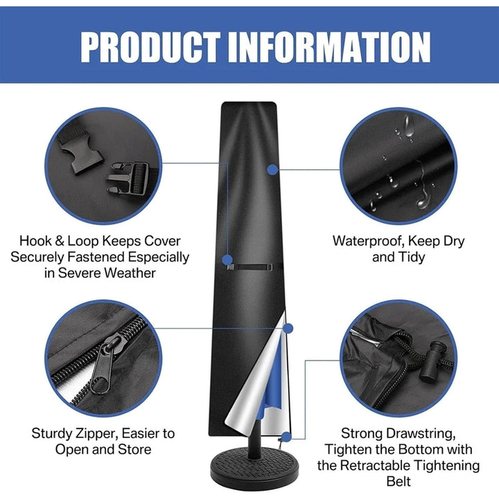 Umbrella Cover Garden Accessory Weather Resistant Design