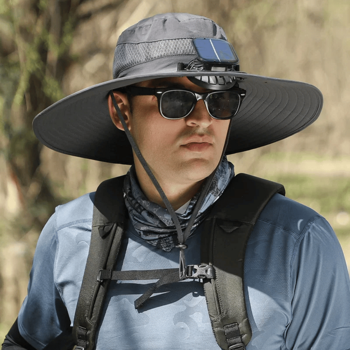 Usb Fan Solar Hat Wide Brim UV Protection Fishing Cap