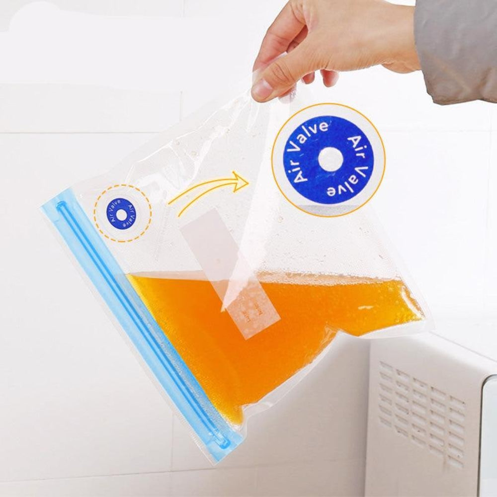 Vacuum Seal Bags Food Storage Reusable Kitchen Organizer