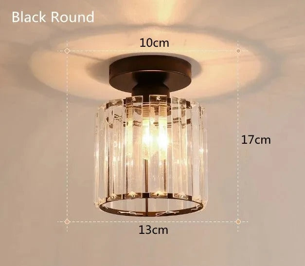 Crystal Ceiling Light | Elegant Corridor &amp; Aisle Lamp