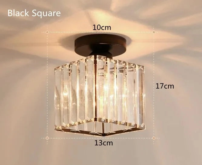 Crystal Ceiling Light | Elegant Corridor &amp; Aisle Lamp