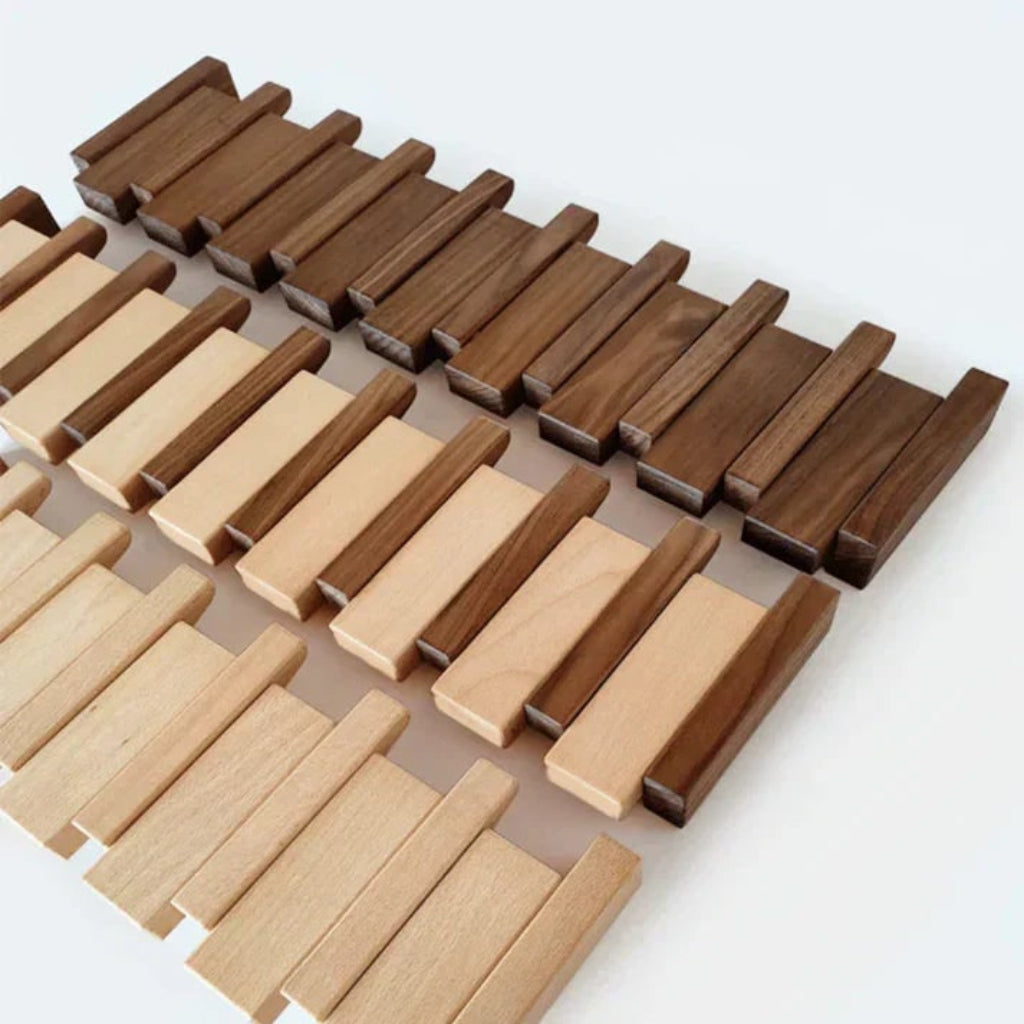 Wall Mounted Coat Rack Wooden Modern Design
