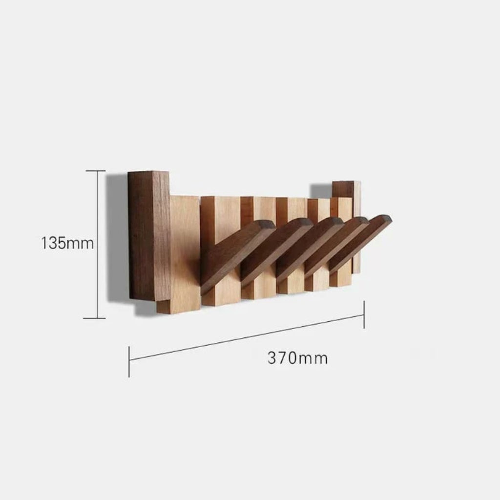 Wall Mounted Coat Rack Wooden Modern Design
