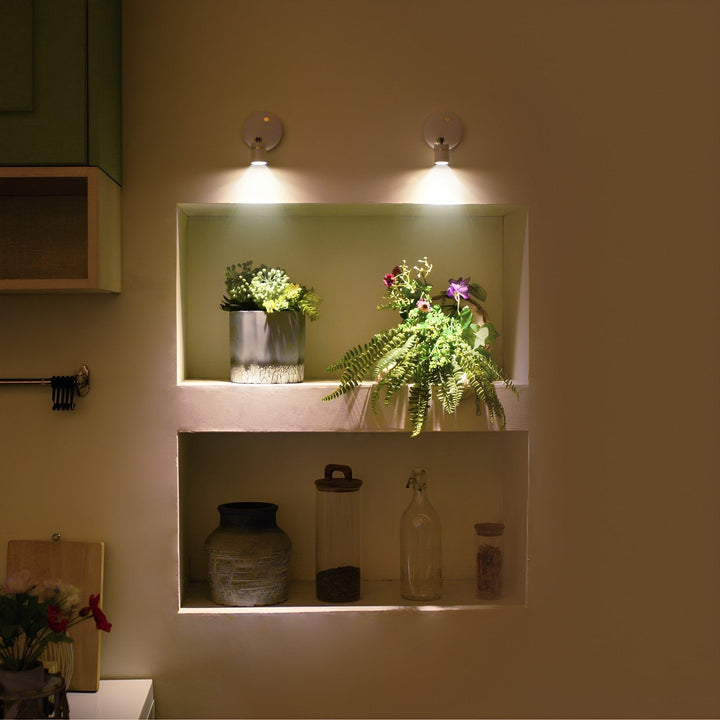 Wall Sconce Battery Operated Modern Adjustable LED Spotlight