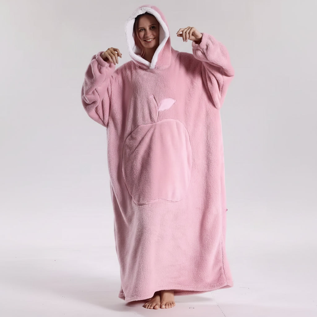 Oversized Hoodie Blanket Adults Soft Wearable Blanket Cold Days