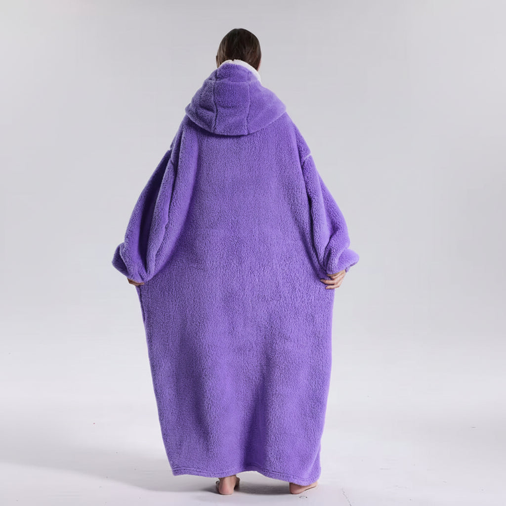 Oversized Hoodie Blanket Adults Soft Wearable Blanket Cold Days