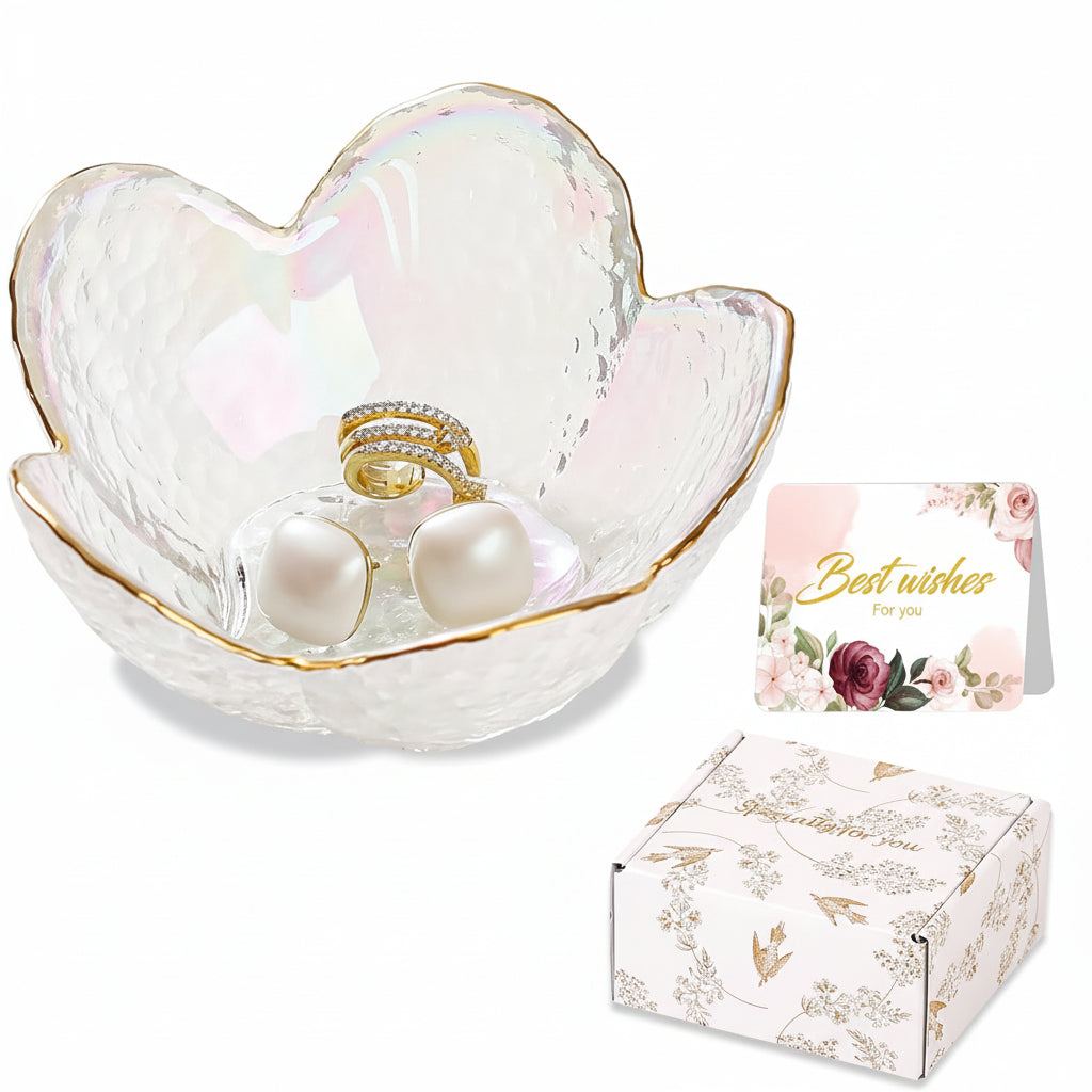 Mothers Day Flower Jewellery Dish Ceramic Ring Holder Tray Gift