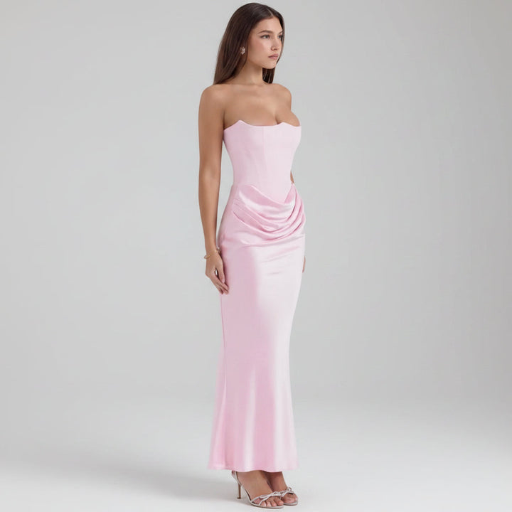 Womens Formal Dress Corset Evening Gown