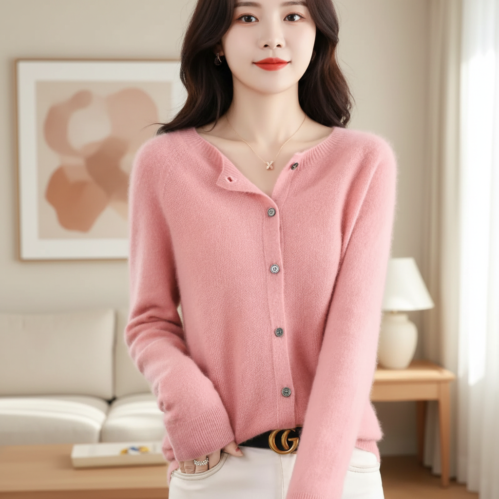 Womens Knitted Jumper Cardigan Warm