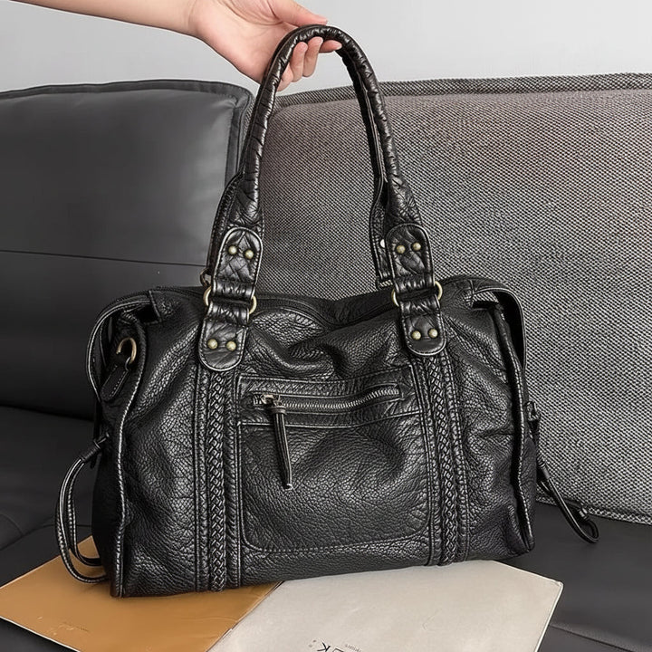 Womens Large Adjustable Strap Retro Style Handbag