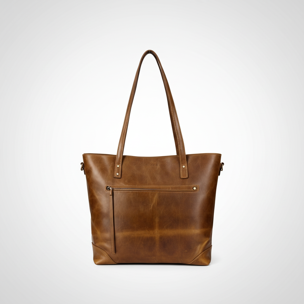 Womens Zippered Tote Bag Handbag Large