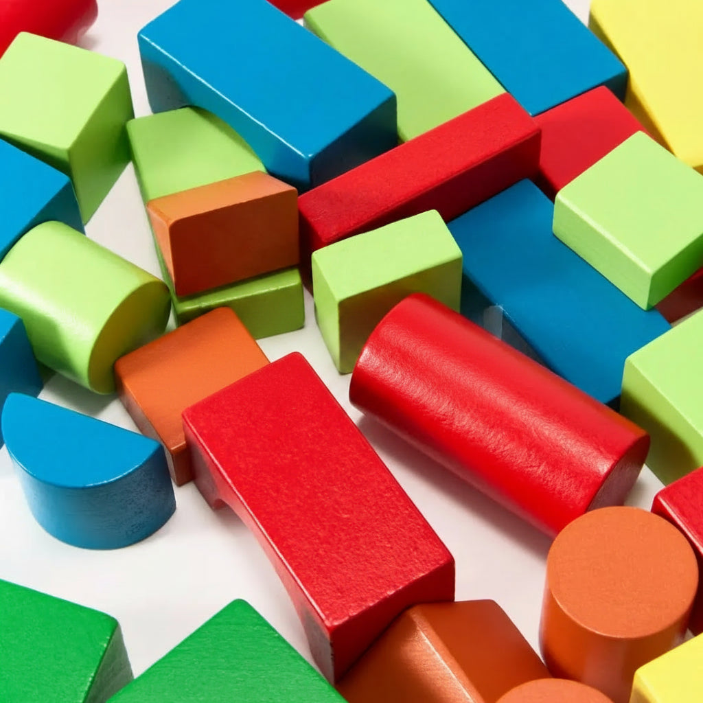 Wooden Building Blocks Set Creative Playtime Fun