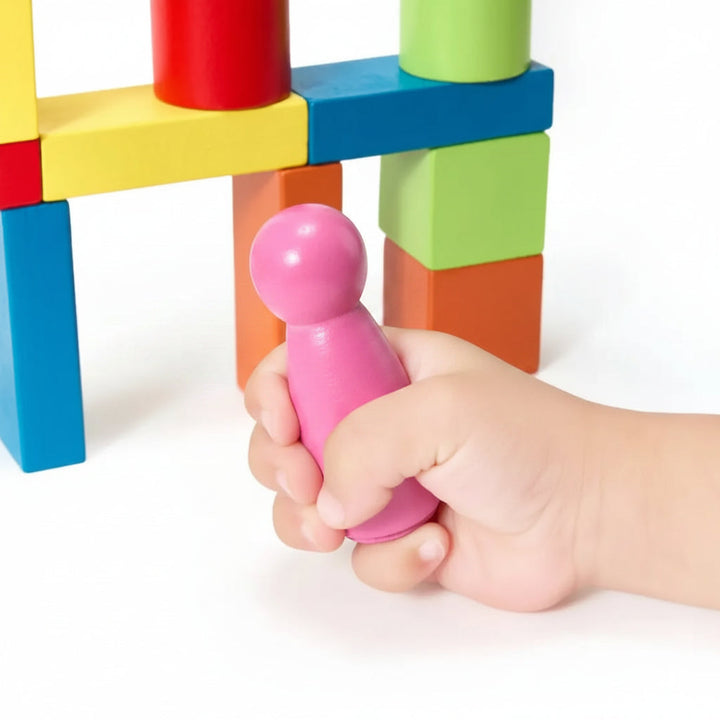 Wooden Building Blocks Set Creative Playtime Fun