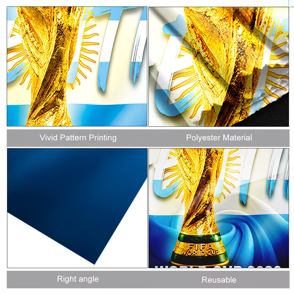 World Cup Argentina Flag Banner Fan Cape Soccer