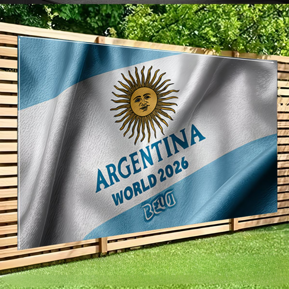 World Cup Argentina Flag Party Backdrop Wall Art Banner