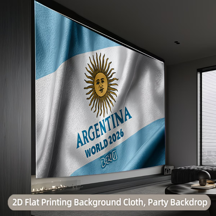 World Cup Argentina Flag Party Backdrop Wall Art Banner