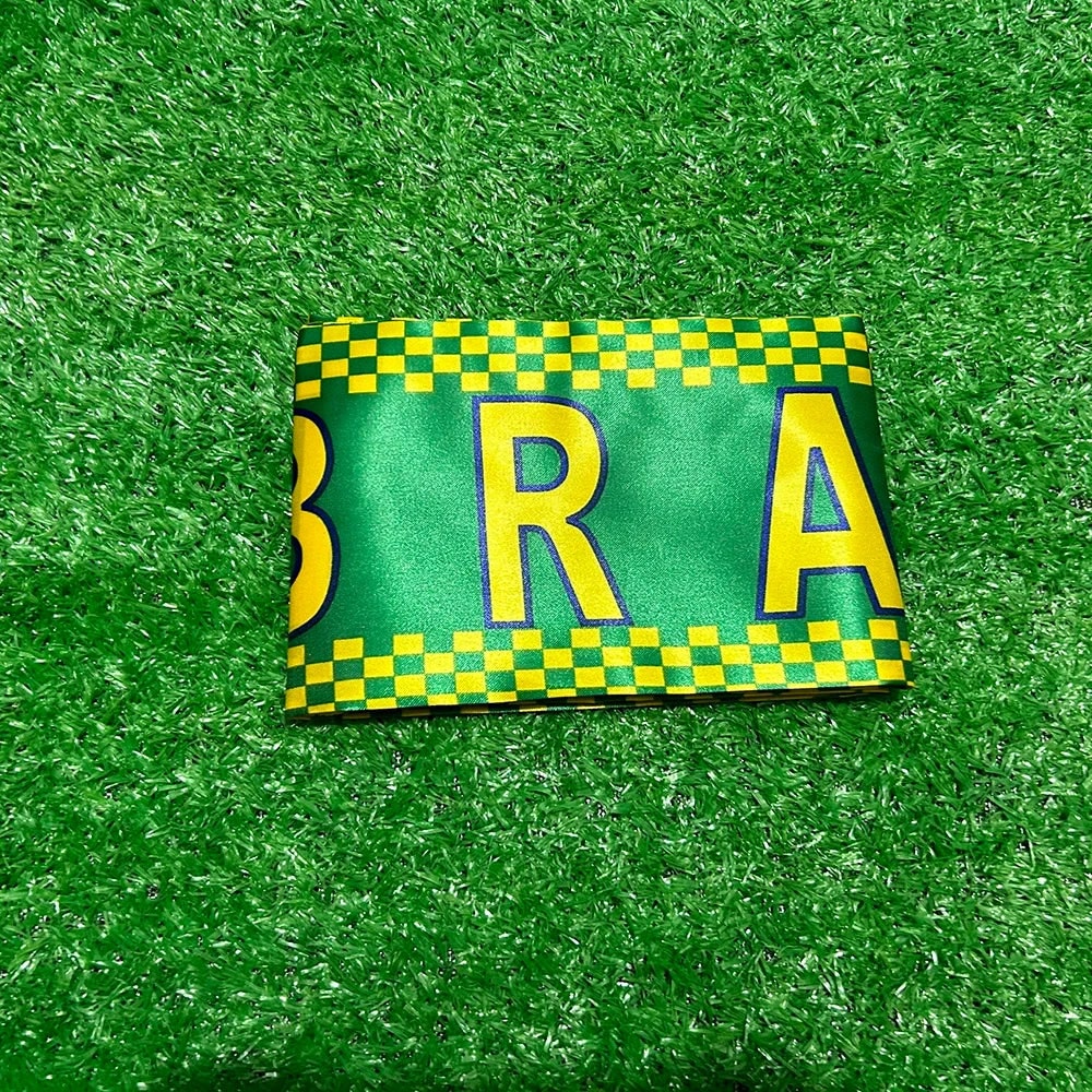 World Cup Brazil Flag Football Scarf Fringe Brazil Scarf