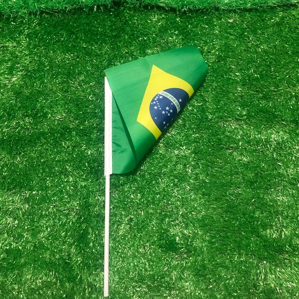 World Cup Brazil Flag Hand Waving Mini Party