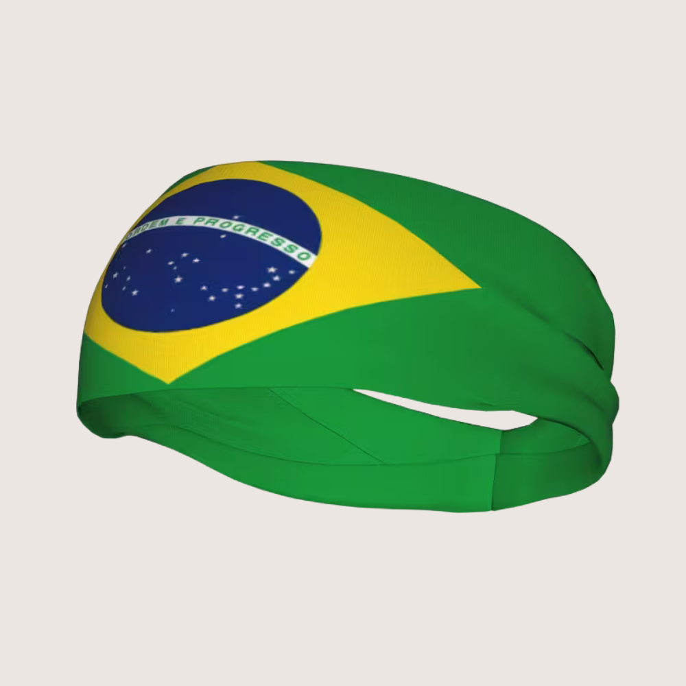 World Cup Brazil Flag Sports Headband Soccer Sweatband