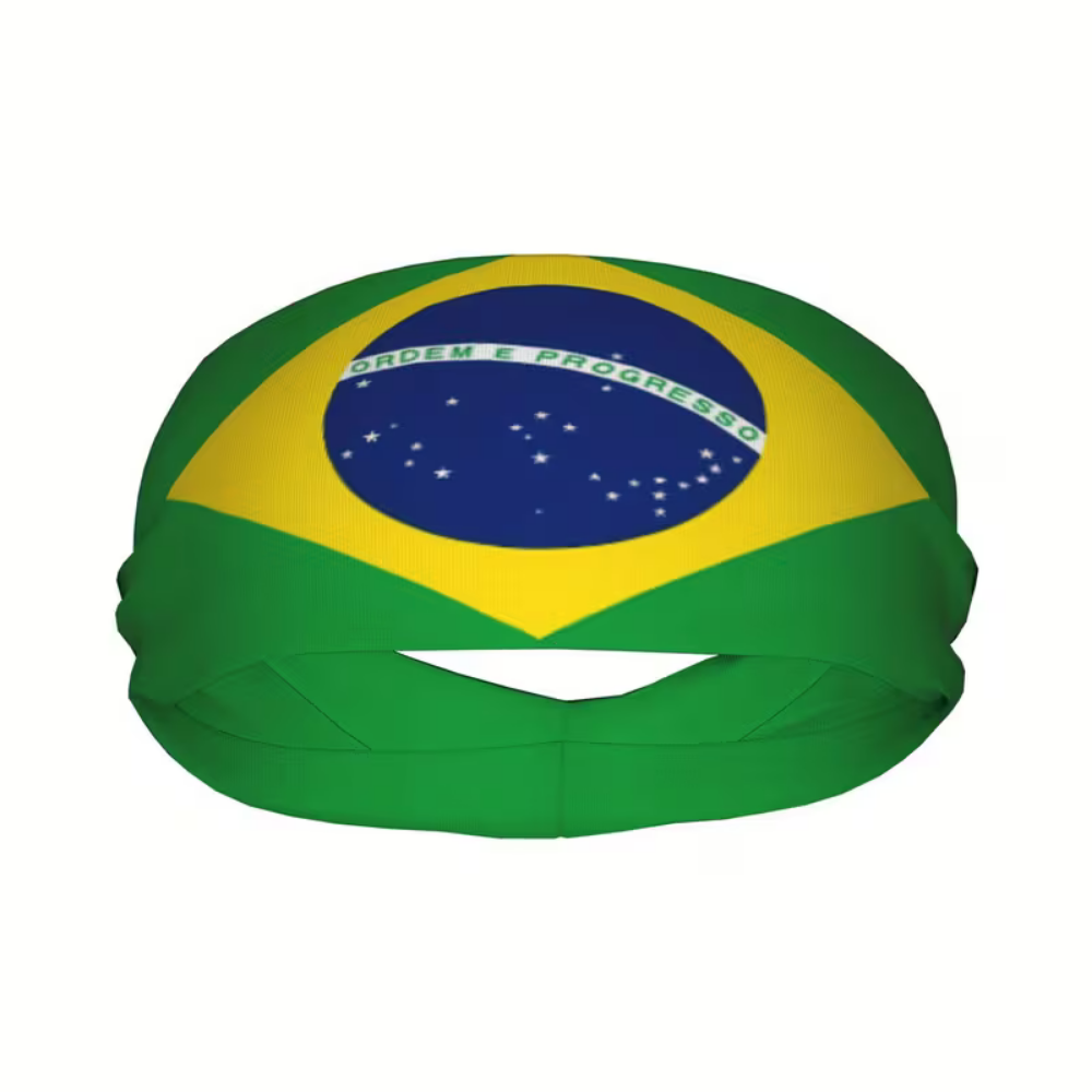 World Cup Brazil Flag Sports Headband Soccer Sweatband