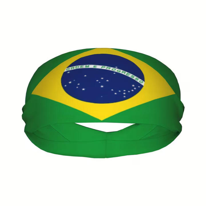 World Cup Brazil Flag Sports Headband Soccer Sweatband